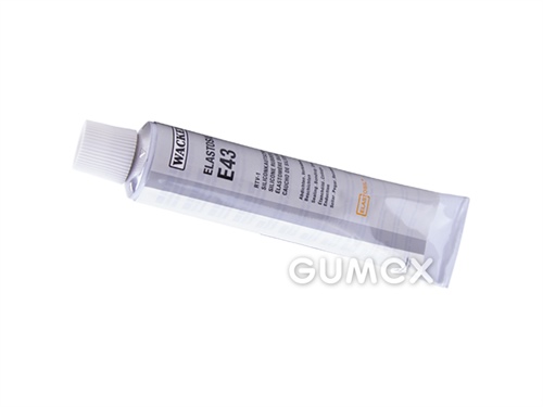 Silikondichtmittel ELASTOSIL E-43, Röhrchen 90ml, 1,09g/cm3, -45°C/+180°C, transparent, 